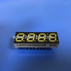 4 digit 7mm ultra blue common anode 7 segment led clock display