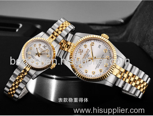 Stainless Steel Couple watch
