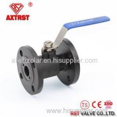 Stainless Steel 1 Piece Reduce Port Flanged Ball Valve