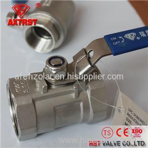 1PC Stainless Steel Floating Reduce Port 1000WOG Thread Ball Valve