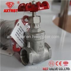 API Stainless Steel Threaded Ends 200WOG Gate Valve With Handwheel Operated