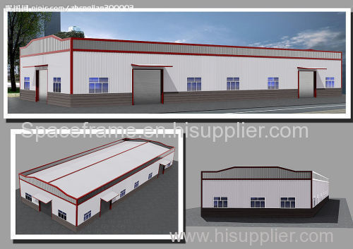 Steel structure high quality prefab workshop and warehouse steel building