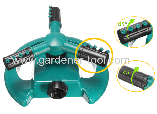 plastic 3-arm water whirler sprinkler