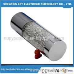 EPM01 Best Quality USB MICRO Zinc Alloy Plastic Crystal Lipstick Smallest Power Bank