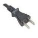 Black Two Pin Home Appliance Power Cord 7A 125V PSE JIS C 8303 VCTF