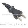 Black Two Pin Home Appliance Power Cord 7A 125V PSE JIS C 8303 VCTF