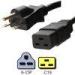 NEMA 6 15P to IEC C19 Plug Power Cord 14 AWG 15A 250V UL Certification