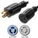 NEMA L5 15 Locking 10 Foot Extension Cord 15 Amp 14 AWG 3 Wire SJT Cable