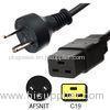 C13 Grounded 3M Denmark Power Cord 3 Wire AFSNIT RoHS Certification