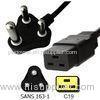 Appliance Power Cord Larger Industrial South Africa 3 Pin Plug to IEC C19 16A