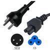 Israel 3 Pin Appliance Power Cord SI32 to IEC C5 Micky Mouse Connector for Laptop