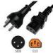 Israel SII Approved 3 Prong Appliance Power Cord SI32 to IEC C13 Computer Connector