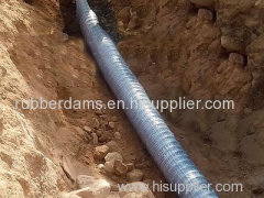 Soft permeable pipe water filtering