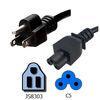 3 Conductor Grounded 3 Prong Computer Power Cord C5 JIS C 8303 Japan Standard