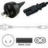 6 Foot 2 Pin Laptop Power Cord Female IEC60320 C7 Argentina IRAM2063