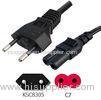 IEC 60320 C7 3 Conductor 2 Prong AC Power Cord Korea KSC8305 Certification