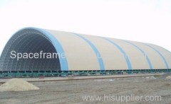 large span coal shed steel structure space frame for coal shed