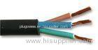 Black Flexible Industrial Electrical Cable H05RR - F With VDE SAA Certification