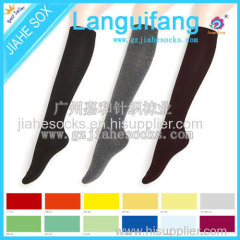 Winter Long Woman Socks Custom Cotton Knee High Socks Factory