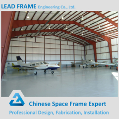 Long span arch steel structure aircraft hangar