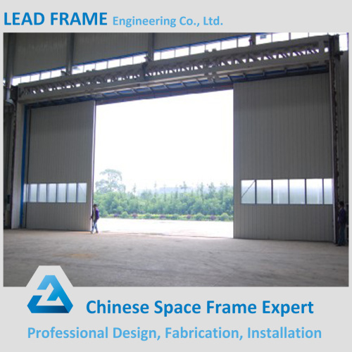 Fast install steel grid structure aircraft hangar