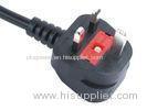 British Fused Molded 3 Prong Power Cord 240V With BSI Approval