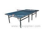 Movable Indoor Table Tennis Table Single Folding Blue Color Easy Install For Recreation