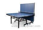 Single Folding Indoor Table Tennis Table Easy Install MDF Material With Post / Net