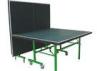 Standard Indoor Green Table Tennis Table Single Folding Movable With Wheels