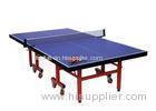 Standard Size Competition Table Tennis Table Portable Red Leg Color For Club