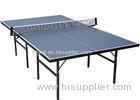 Standard Size Indoor Table Tennis Table 20*30 Mm Frame Size MDF Material With Wheel