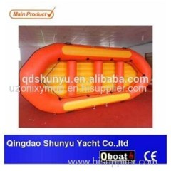 CE 4.3m 8 Passengers Pvc Or Hypalon Inflatable River Raft For Sale