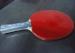 6mm Linden Plywood Table Tennis Rackets 1.8mm Sponge With Clear Reverse Rubber