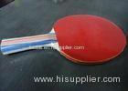 Poplar Table Tennis Rackets with Colour Handle and Orange Sponge for fun player