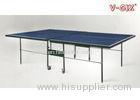 Recreation Folding Table Tennis Table Leg Round Tube With Bats Container