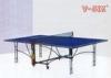 U Structure Foldable Table Tennis Table Moveable Round Tube Leg With Wheels