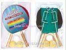 5 Layers Poplar Plywood Table Tennis Racket Set Reverse Rubber Sponge With Post / Net