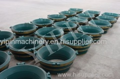 bowl liner for cone crushers of Metso Sandvik Terex Sanme Kue Ken etc