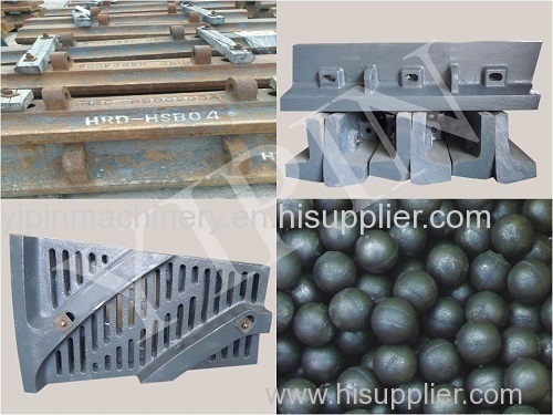 High manganese steel casted wear-resistant accessories of the ball mill