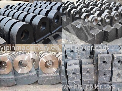 High manganese steel casted wear-resistant accessories of the semi-automatic ball mill