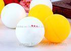 3 Star Table Tennis Balls Celluloid White / Orange For Competition Bulk Packing