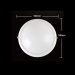 IP65 Oyster light 9W Round Garden LED Wall Lighting