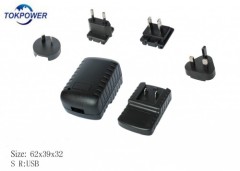 interchangeable plug adapter usb adapter