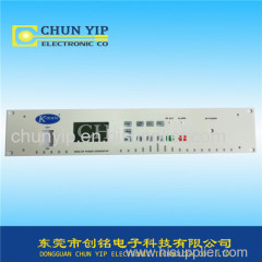 Membrane control panel with metal dome and LED circuit keyboard