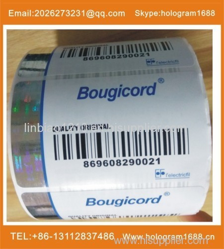 Hot stmaping foil QR code Sticker