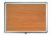 Natural Wood Table Tennis Racket Case Silver Edge Steel Lock Easy Open / Close