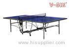 Blue Color Standard Foldable Table Tennis Table Stable Structure For Office Exercise