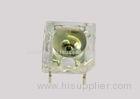 Square Led Light Emitting Diode With 3 Dome 4 Lead Pin Super Yellow LED