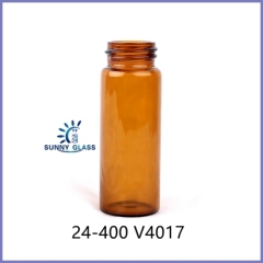 24-400 Amber EPA Vials with PTEF/Silicone Septa