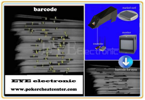 Card monitor for edge marked poker